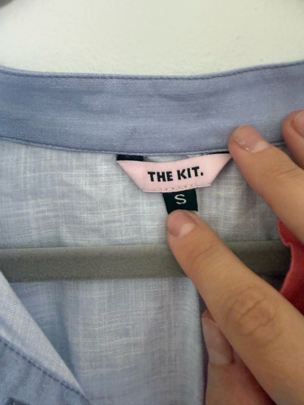 The Kit. Jumpsuit Issa Wide Leg in Lilac Cut Paper Colorblock - Picture 6 of 6